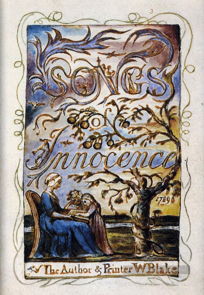 Chansons d’Innocence romantisme Âge romantique William Blake Peintures à l'huile